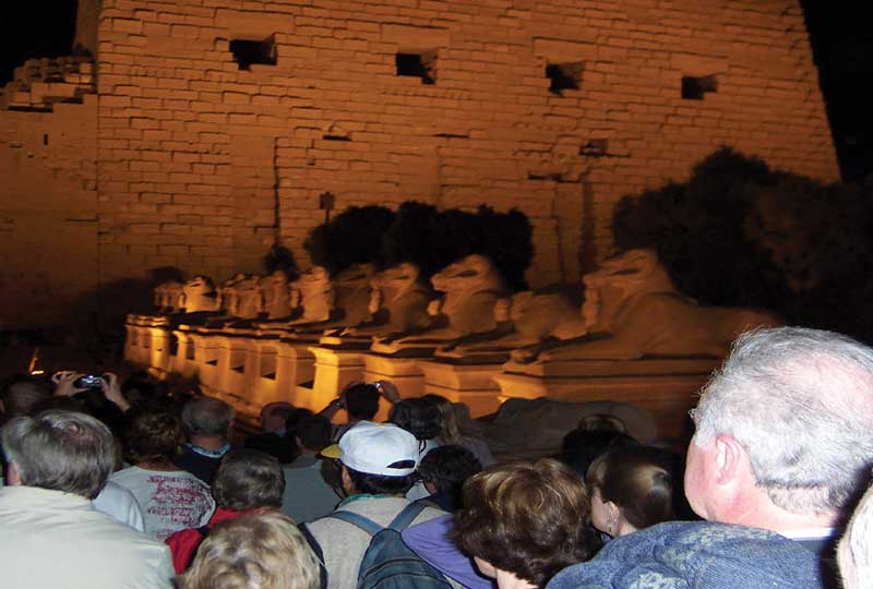 Sound and Light Show at Karnak Temple in Luxor